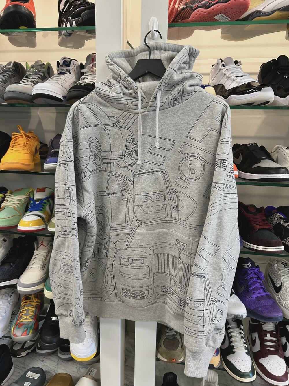 FTP Big Body Cullinan Hoodie Sweater Gray sz Large L SF